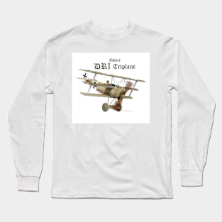 Fokker Triplane Long Sleeve T-Shirt